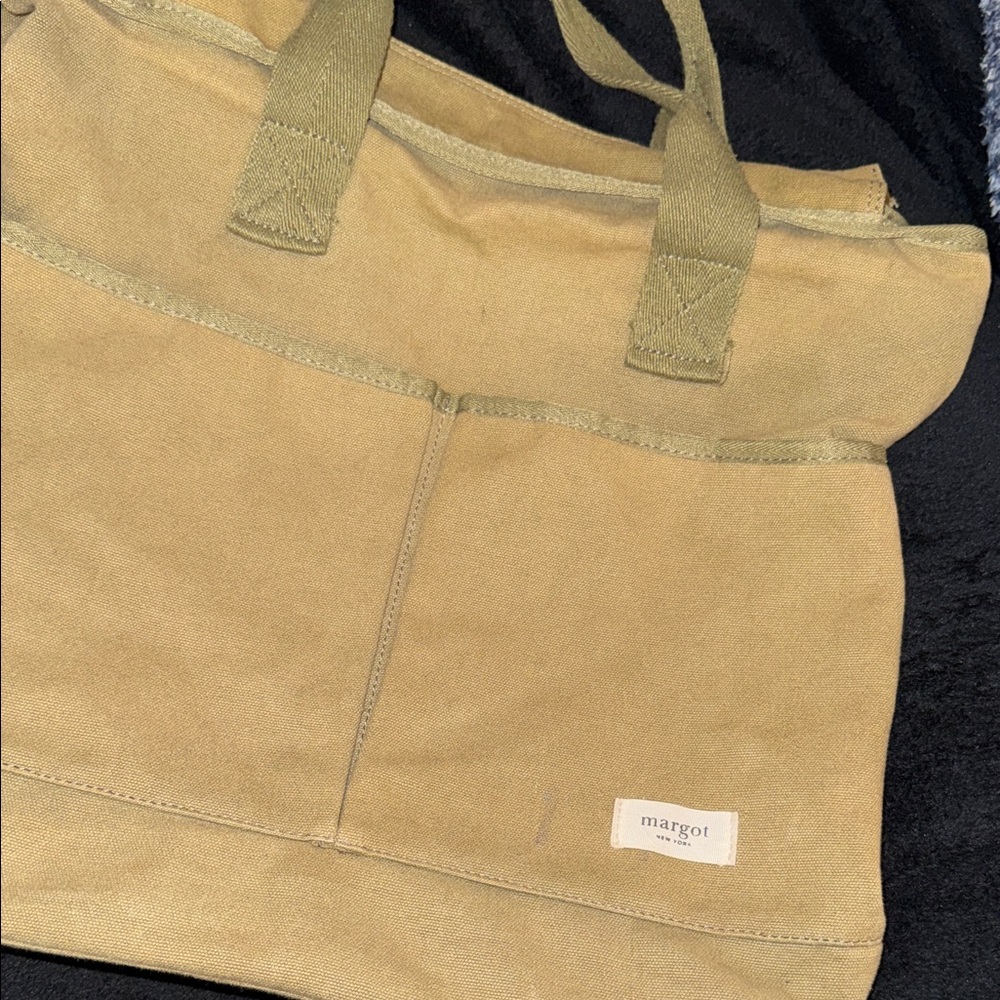 Margot Khaki Canvas Tote Blair - Picture 3 of 12